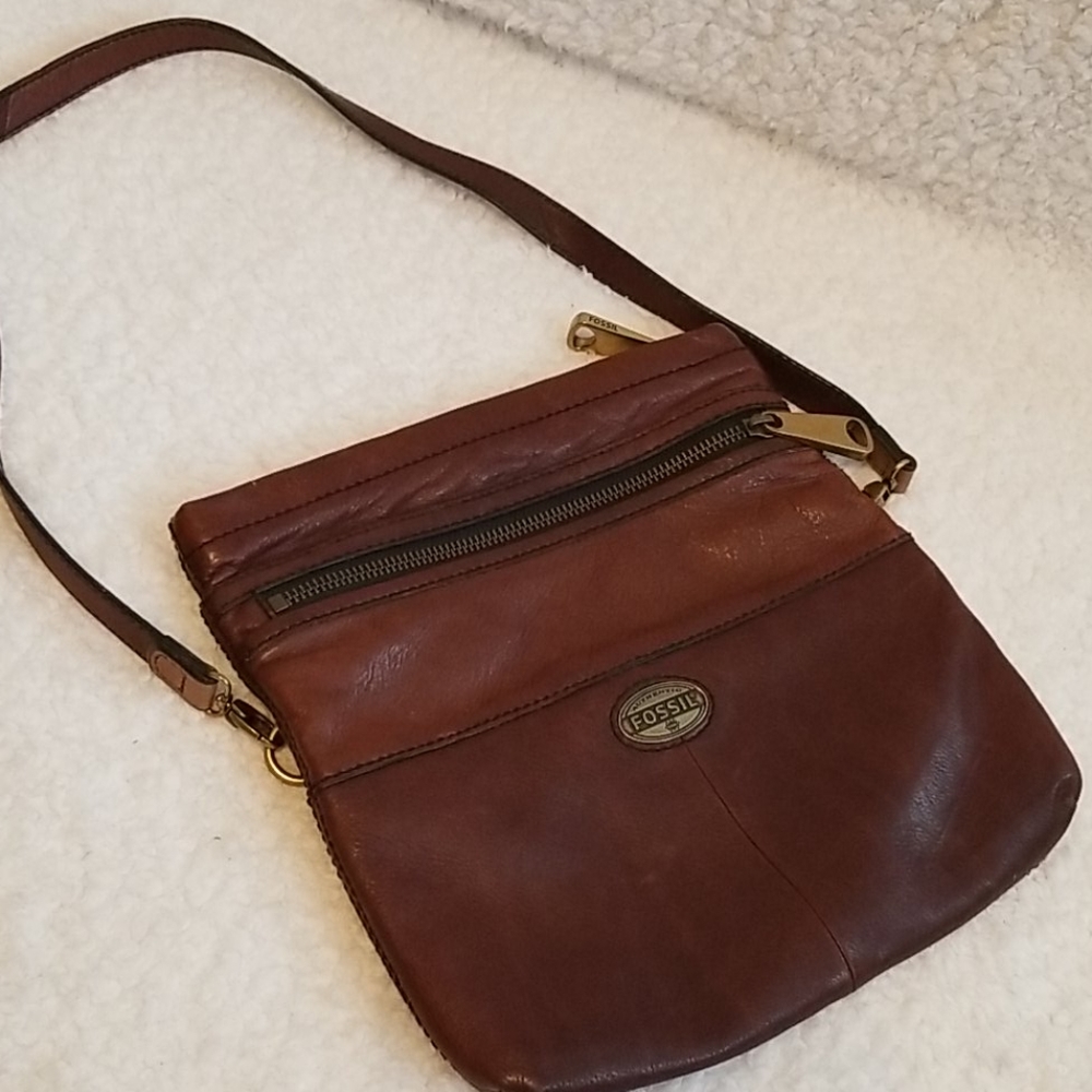 Fossil Crossbody Bag Genuine Leather